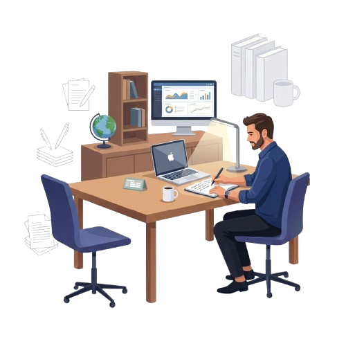 Content writing to ads. Business main